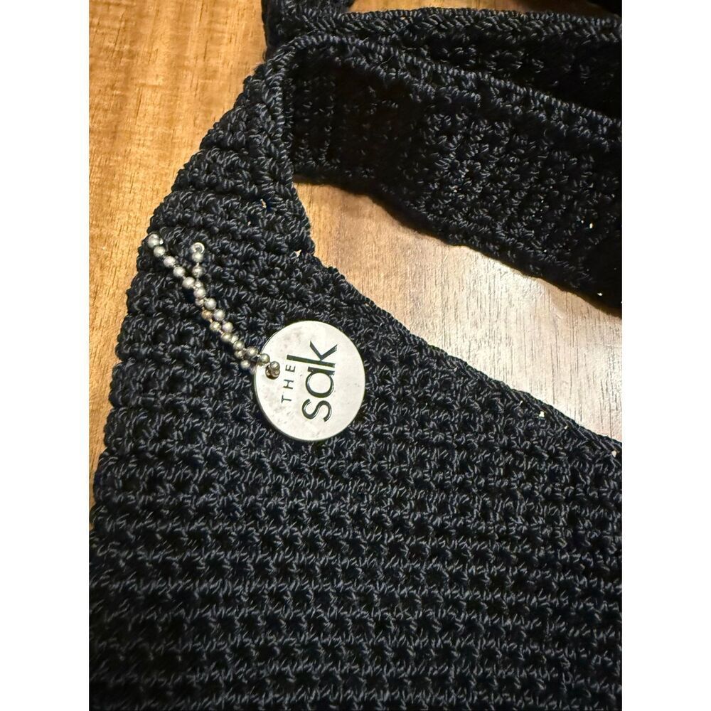 The Sak Hobo Bag Crochet Purse Shoulder Round Bottom Boho Open Tote - Picture 3 of 7